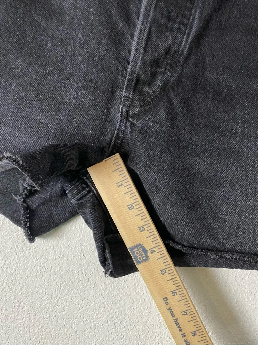 Agolde Dee High Rise Denim Jean Shorts Size 28 Black Slow Burn Organic Cotton